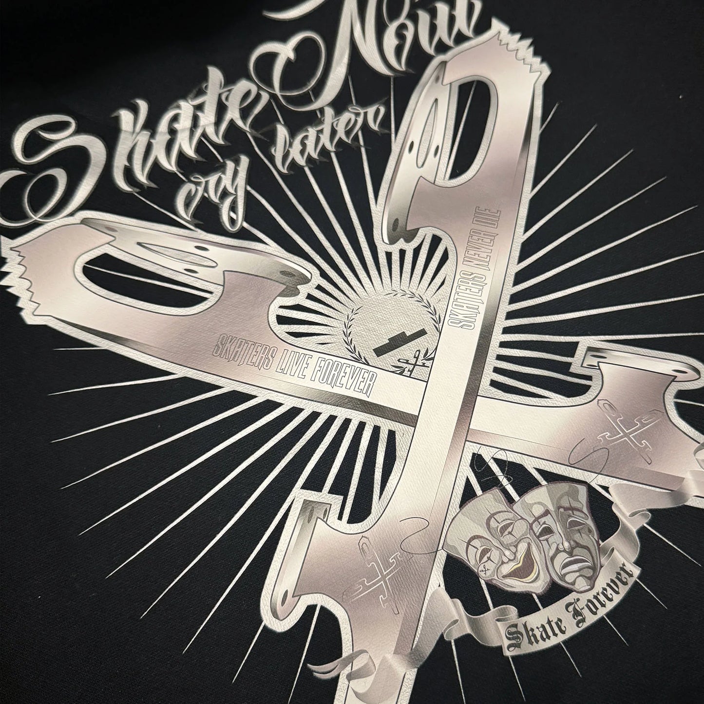 【Adult:L】Skate Now Cry Later Zip Up