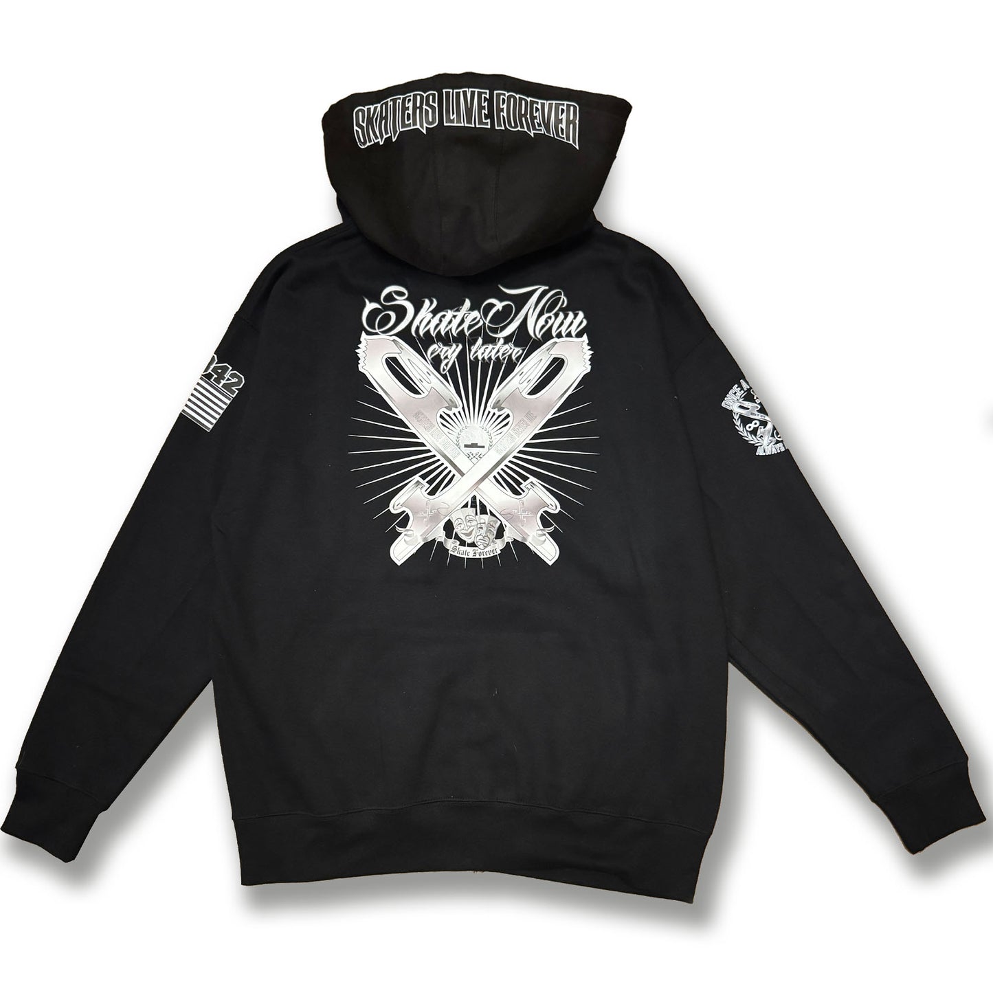 【Adult:L】Skate Now Cry Later Zip Up
