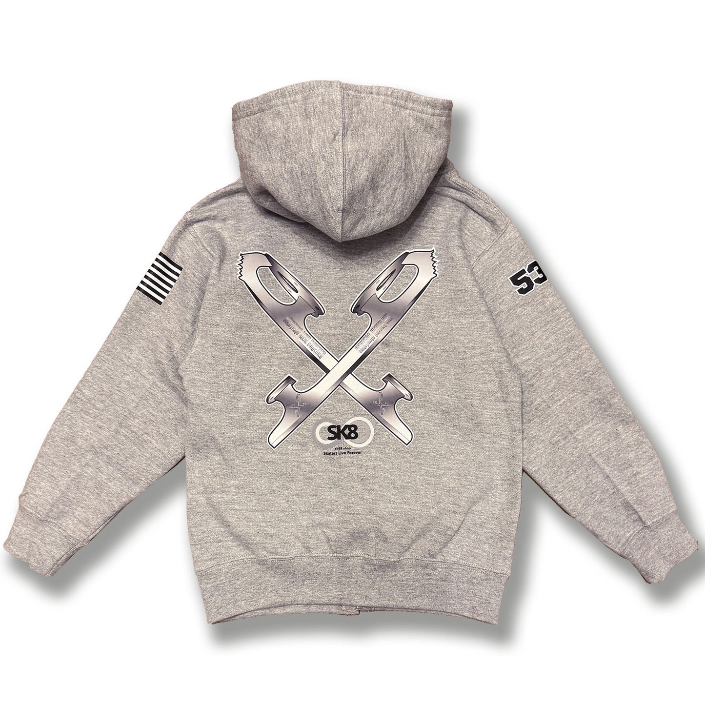 【Youth:S】Cross Blades Zip Up