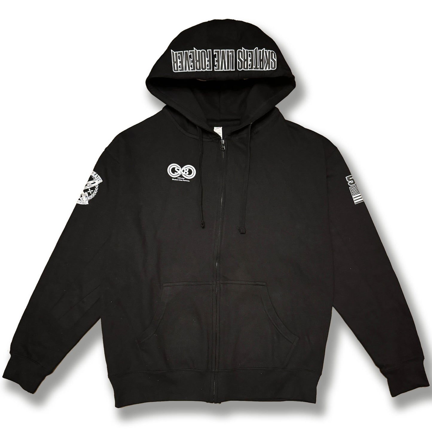 【Adult:L】Skate Now Cry Later Zip Up