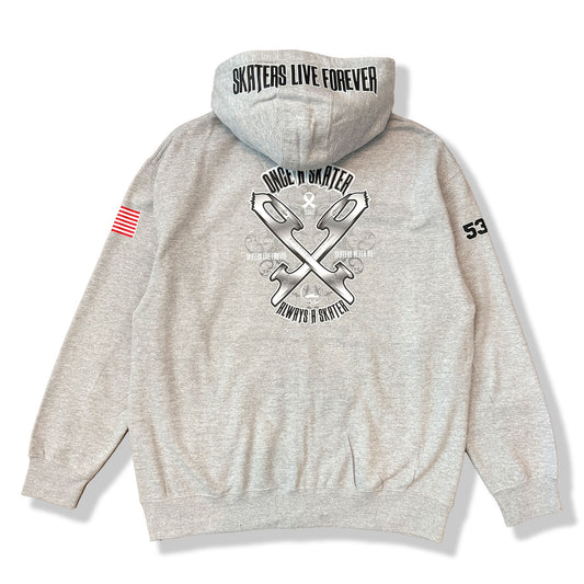 【Adult:XL】Once a Skater Zip Up