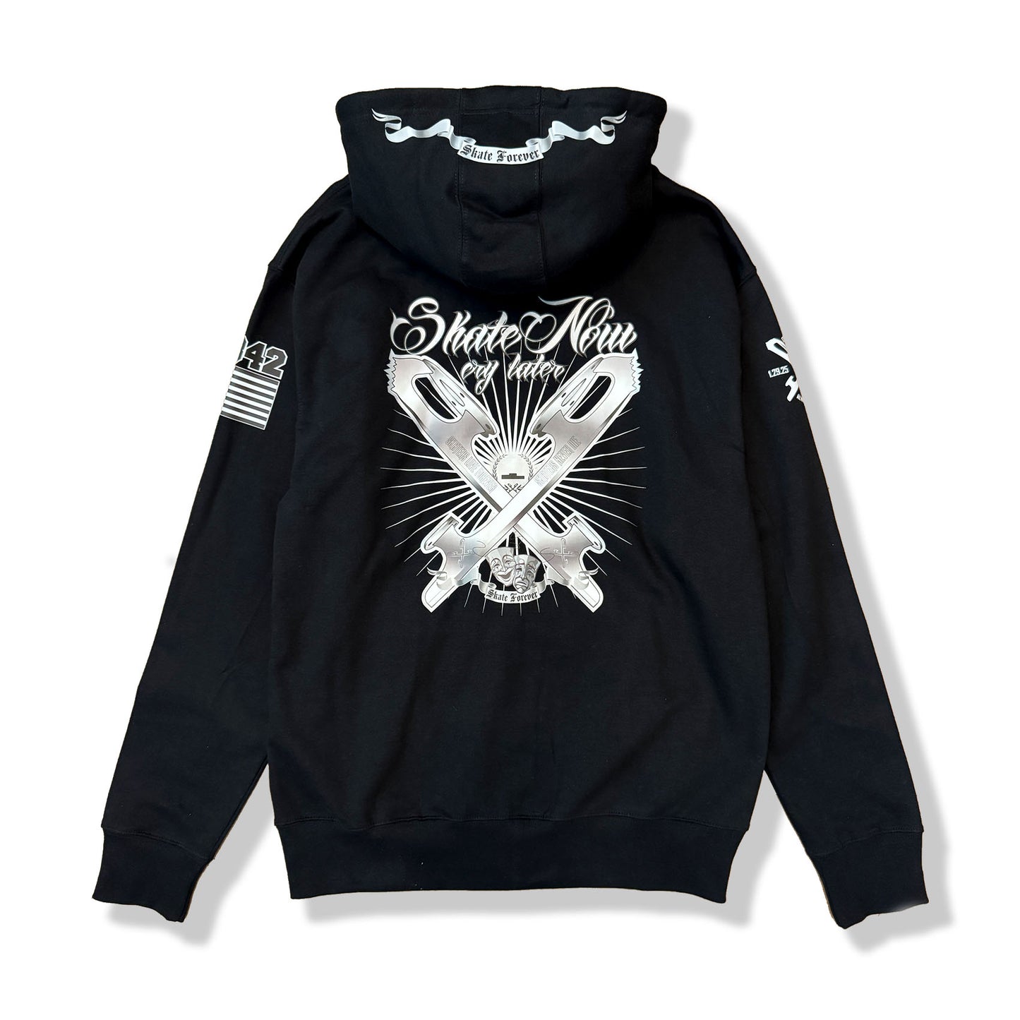【Adult:M】Skate Now Cry Later Zip Up