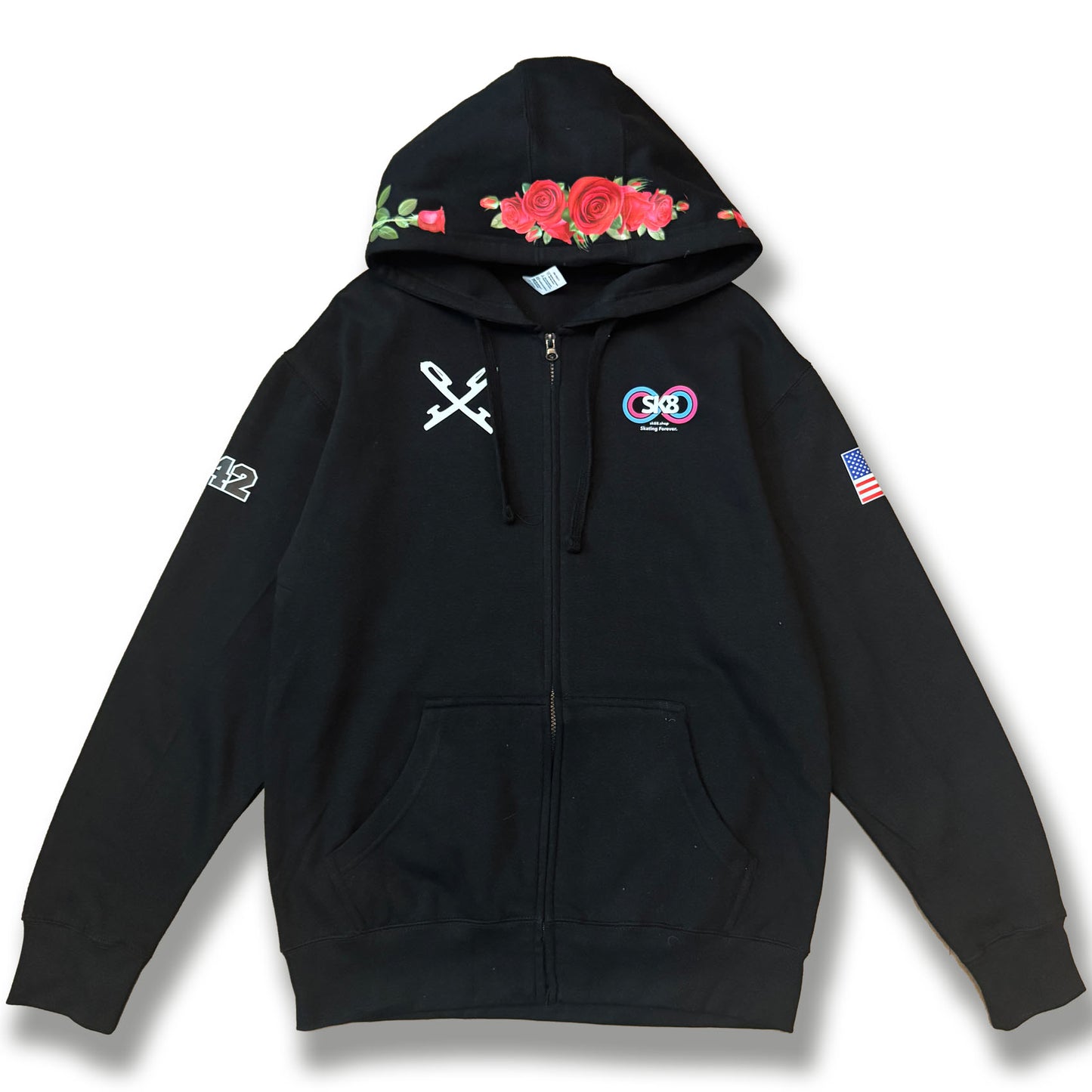 【Adult:M】Blades x Roses Zip Up