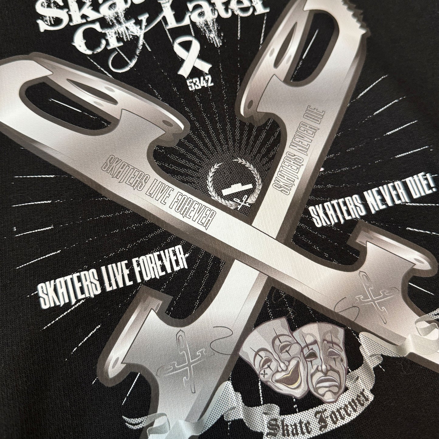 【Adult:S】Skate Now Cry Later Zip Up